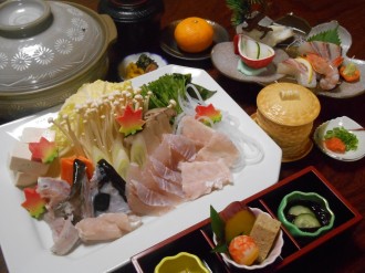 クエ鍋プラン(お料理の様子) クエ鍋プラン(お料理の様子)