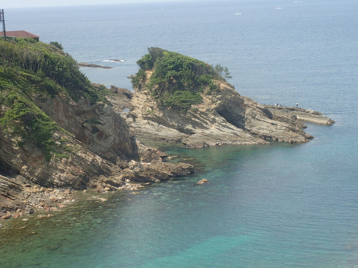 宿前の海