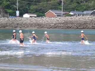 椿海水浴場　本日海開きしました！3