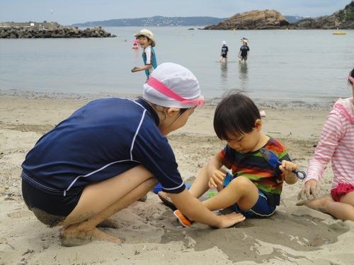 椿海水浴場　今日はこんな感じ！2