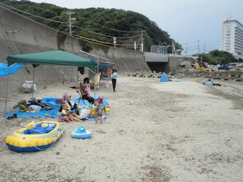 椿海水浴場　今日はこんな感じ！